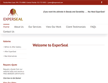 Tablet Screenshot of experseal.com